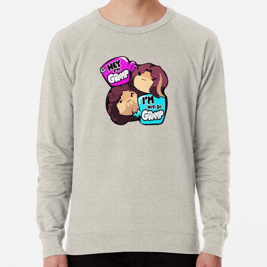 ssrcolightweight sweatshirtmensoatmeal heatherfrontsquare productx1000 bgf8f8f8 12 - Game Grumps Shop
