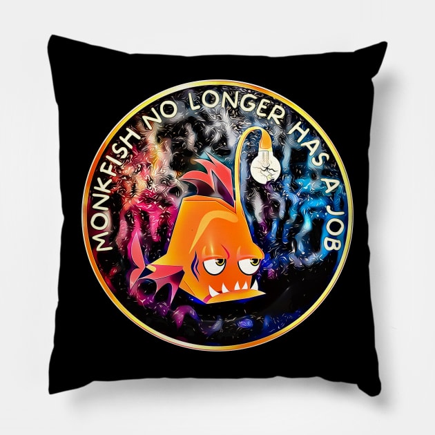 The Anglerfish Light Darkness In No Longer Has A J Throw Pillow